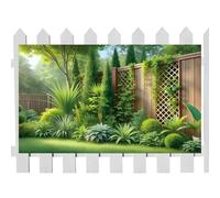 Garden Backdrops Wall Decorative Gre Wall 210x150cm Patio Decor