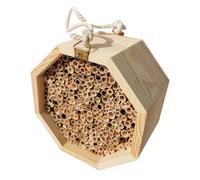 Garden Bee House - Palais de pollinisation en bois, un habitat pour les papillons et les guêpes dans le jardin.