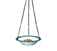 Garden Bird Bath - Avian Pool, Birdbaths for Outdoors, Feathered Font | Winged Oasis Songbird Basin Plume Hydrator Metal Hanger Heavy-Duty Decorative Birdhouse Wildlife Sanctuary Nature Viewing for Ya