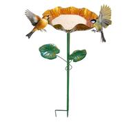 Garden Bird Feeder, Decorative Standing Bowl, Outdoors Water Station with Comfort, Balcony Lawn Ornament with Support, Pathway Patio Accent with Design, Home Accessories for Bee Butterfly and Parrot