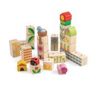 Cubes & Blocs à empiler 24 pièces en bois 'Au Jardin' Tender Leaf T