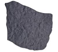 Garden Central Lot de 4 pierres de pas en caoutchouc naturel de 45,7 x 55,9 cm, gris - Ensemble décoratif antidérapant pour l'extérieur pour l'aménagement paysager et le jardinage - Décoration à faire