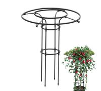 Garden Climbing Trellis - PP Coated Steel Trellis for Climbing Plants, Black Metal Vertical Flower Support, Metal Vegetables Flowers Vine Plant Support Ţrellis for Outdoors, Garden