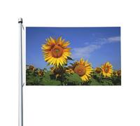 Garden De Tournesols Drapeau De Cour 90X150Cm Durable Drapeau De Jardin Résistant Bannière De Cour Pour Clubs Cour Extérieure