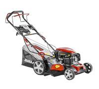 Garden Dedra DED8724-46LSE Tondeuse à Essence motorisée 2,9 KW Moteur Loncin 166 CC Largeur de Coupe 46 cm Réglage de la Hauteur de Coupe Centrale (25-75 mm) Poignée Pliable