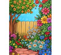 Garden Dreams: 500 Pages of Flowers, Trees, and Peace.: Unwind with peaceful pages of blooming beauty coloring book children adults.