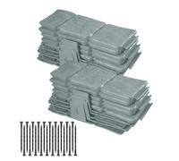 Garden Edging Border - 20 Pieces Waterproof Staked, Faux Stone Garden Edging for Landscaping, Decorative Yard Lawn Border | Durable Outdoor Edgings for Patio Flowerbed Courtyard Sidewalk