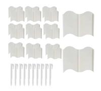 Garden Edging Border, Flexible Fence Panel, Flower Bed Barrier, Removable Lawn Edge, for Yard Patio Driveway Flowerbed Backyard Walkway Garden Landscaping Decoration Boundary Control 14x15x2cm