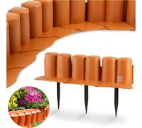 Garden Fence 3.02 M Bordure de pelouse Palissade Terracotta