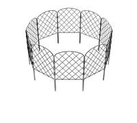 Garden Fence Metal 10X Heavy-Duty Wire Mesh Gate for Privacy Trellis Flower Bed Self-Standing Anti-Climb Pet