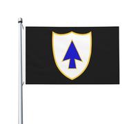 Garden Flag 26E Régiment D'Infanterie Blue Spaders Drapeaux Résistant À La Décoloration Treer Drapeau Couleurs Vives Drapeau De Jardin Pour Bar Masion 90X150Cm
