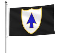 Garden Flag Bannière Des Spaders Bleus Du 26E Régiment D'Infanterie Flags De Cour Résistant À La Décoloration Drapeaux Léger Drapeau De Jardin Pour Bar L'Extérieur Et L'Intérieur 90X150Cm