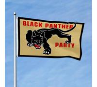 Garden Flag Black Lives Matter Parti Des Black Panthers Treer Drapeau Durable Drapeau De Jardin Léger Flags De Cour Pour L'Extérieur Et L'Intérieur Porche 90X150Cm