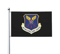 Garden Flag Commandement De Frappe Mondiale Des Forces Aériennes Flags De Cour Résistant À La Décoloration Treer Drapeau Haute Qualité Drapeau De Jardin Pour Festivals Masion 90X150Cm