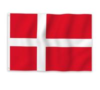 Garden Flag Danemark Drapeaux Résistant À La Décoloration Drapeau Extérieur Couleurs Vives Drapeau De Jardin Pour Porche L'Extérieur Et L'Intérieur 90X150Cm