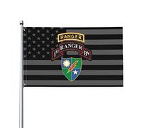 Garden Flag Insigne Du 1Er Bataillon Du 75E Régiment De Rangers De L'Armée Américaine Drapeaux Léger Flags De Cour Couleurs Vives Treer Drapeau Pour Festivals L'Extérieur Et L'Intérieur 90X150Cm