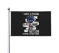 Garden Flag Je Rêve D'Être Le Changement Dans Ma Nation Flags De Cour Couleurs Vives Drapeau Extérieur Léger Drapeau De Jardin Pour Bar Porche 90X150Cm