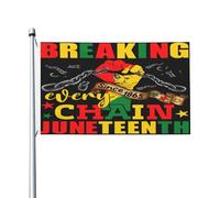 Garden Flag Juneteenth Briser Toutes Les Chaînes Depuis Décoratifs Flag Personnalisé Drapeau Pirate Pour Patio Home Intérieur 3X5Ft