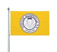 Garden Flag La Ville De Hempstead, New York Œillets Métalliques Drapeau Pirate Couleur Vive Drapeau Pour Célébrations Jardin Decor 3X5Ft