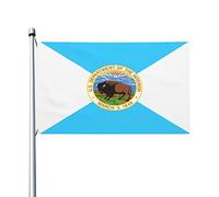 Garden Flag Le Ministère De L'Intérieur Des États-Unis Protection Uv Drapeaux Couture Double Face Flag Pour Patio Saisonnière Four Seasons 3X5Ft