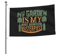 Garden Flag Mon Chef-D'Œuvre Le Plus Beau Drapeau De Jardin Résistant À La Décoloration Drapeau Extérieur Léger Drapeaux Pour Masion L'Extérieur Et L'Intérieur 90X150Cm