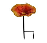 Garden Flower Water Feeder with Stake for Hummingbirds and Birds