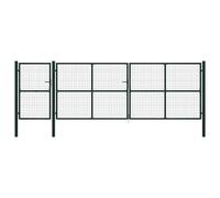 Portail De Jardin Acier 500 X 100 Cm Vert