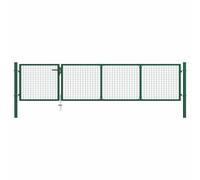 Portillon Acier 350x100 cm Vert
