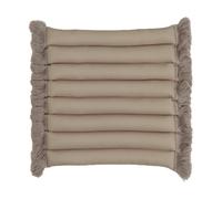 Garden Glory Coussin de siège Garden Glory à franges Beige. frange beige. 38x40 cm