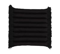 Garden Glory Coussin de siège Garden Glory à franges Noir. frange noire. 38x40 cm