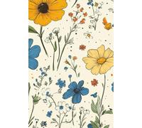 Garden Glow: A Colorful Floral Notebook: 110 Pages of Radiant Flower Patterns for Creativity and Expression