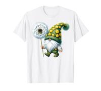 Garden Gnome Dandelion Flower Accessories For Funny Gardener T-Shirt
