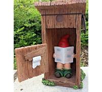 Garden Gnome Finger of Honor Gnomes Outdoor Decoration Sculptures and Statues Garden Statue for Indoor or Outdoor (D)