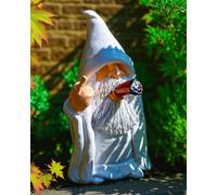 Garden Gnome Gnome Funny Gifts for Men Women Gnome Garden Gnome Outdoor Decor (Smoking Middle Finger)