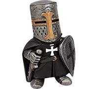 Garden Gnome Statue Garden Guardians Guard Armor Knight Sculpture Gnome Garden Figurine Decoration For Home,Yard,Lawn,Garden,13x9cm (008)