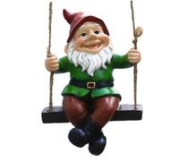 Garden GNOME Statues Résine Suspendue Swarf Sculptures Nwarf Elf Pending Art Crafts