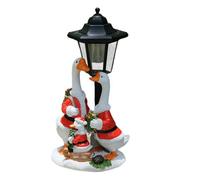 Garden Goose Statue Winter Holiday Illuminated Decor Motion Sensing Lamp