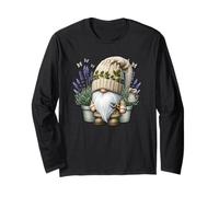 Garden Grandpa Gnome With Lilac Plants In Pots For Summer Manche Longue