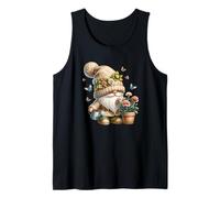 Garden Grandpa Summer Gnome With Watering Can Cute Butterfly Débardeur
