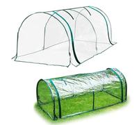 Garden Greenhouse Cover - Small Green House Canopy with Flow-Through Ventilation | Transparent PVC Plant Covers Garden Accessory Tent for Backyard and Patio | 4.3 X 1.9 X 1.6 Ft Replacement