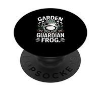 Garden Guardian - Emblème de Protection pour étang - Grenouille PopSockets PopGrip Adhésif