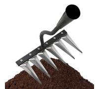 Garden Hand Weeder - Outil de râteau à griffe manuelle, tireur d' robuste | Aide à la poignée ergonomique Aide à la construction en acier, extracteur de mauvaises herbes idéal pour les lits de so