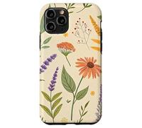 Garden Herbs and Wildflowers Spring Pattern Coque pour iPhone 11 Pro