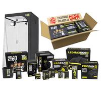 GARDEN HIGHPRO GROWKIT 60 | Kit Complet pour Culture intérieure | Tente de Culture | Extracteur 100mm | Filtre à Charbon | Ventilateur 5W | Combiné | Ciseaux