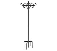 Garden Hook Feeder, Shepherds Bird Pole, Two Sided with 5 Prongs Base Design, Decorative Shelf for Outside Double Adjustable Iron, Outdoor Supplies, Hook for Yard Lawn Patio Balcony Porch Garden Park