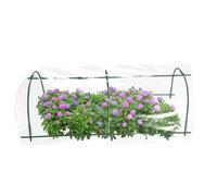 Garden Hoop - Tunnel de croissance des | Support de plantation coupe-vent | Serre de lit surélevé Couverture de fleurs de jardin de fruits | Pour arrière-cour extérieure pelouse jardin