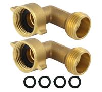 Garden Hose Connector, Brass Elbow Adapter, Leakproof Hose Fitting