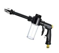 Garden Hose Nozzle With Foam Bottle - Adjustable High-Pressure Sprayer