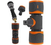 Garden Hose Shut Off Valve, Connector Splitter, Faucet Attachment, Easy Control Lever, Leak-Proof Seal, Heavy-Duty Build, Quick Connect, Perfect for Lawn, Camping, Irrigation, Traveling, Yard