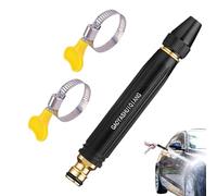 Garden Hose Spray Nozzle, Metal Water Sprayer, 6.45x0.62x0.94 Inches Handheld Cleaning Tool, Replacement Attachment with 3 Spray Patterns for Floor Patio and Convenient Pet Bathing